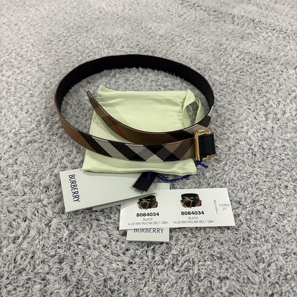 Burberry Black and Brown Women's Belt NEW - Picture 3 of 8